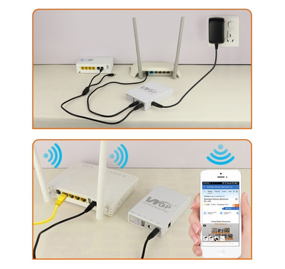 Джерело безперебійного живлення ДБЖ WGP UPS-103A для роутера