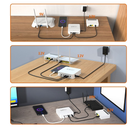 Джерело безперебійного живлення ДБЖ WGP UPS-203 для роутера