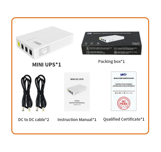 Джерело безперебійного живлення ДБЖ WGP UPS-301 для роутера