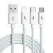 Кабель Basemo CM-102UW 3в1 USB - Micro USB / Type-C / Lightning 100 Вт