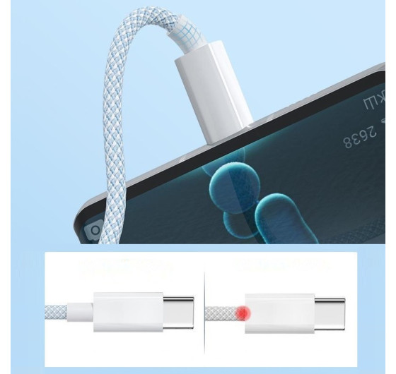 Кабель Basemo DC-0410CG USB - Type-C 1м 100Вт