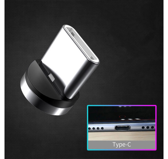 Кабель Magnetics MC-12B 3в1 магнітний USB - Micro USB / Type-C / Lightning 66 Вт