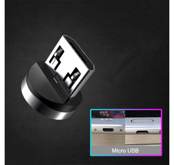 Кабель Magnetics MC-12B 3в1 магнітний USB - Micro USB / Type-C / Lightning 66 Вт