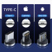 Кабель Magnetics MC-12B 3в1 магнітний USB - Micro USB / Type-C / Lightning 66 Вт