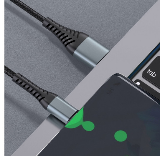Кабель QiYGER DC-07C USB - Type-C 1м 100Вт