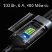 Кабель Segment CM-101UG 3в1 USB - Micro USB / Type-C / Lightning 100 Вт