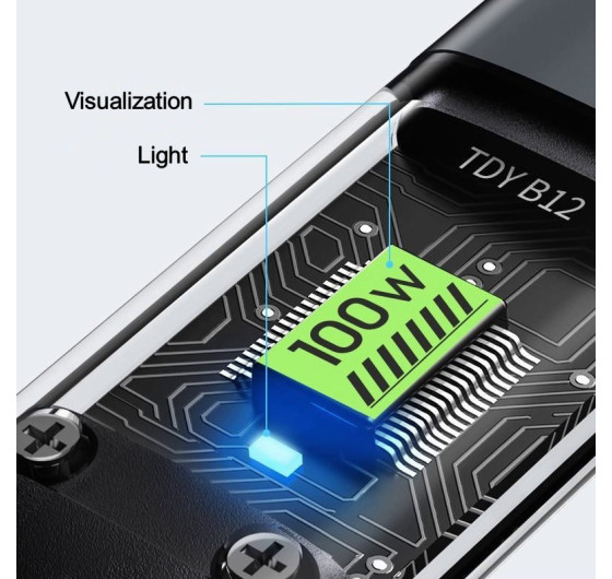 Кабель Segment CM-101UG 3в1 USB - Micro USB / Type-C / Lightning 100 Вт