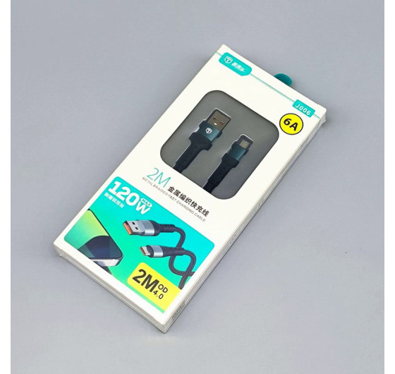 Кабель T-Type J006M USB - Micro USB 2м 120Вт