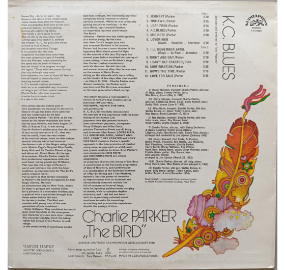 Charlie Parker - The Bird K.C. Blues
