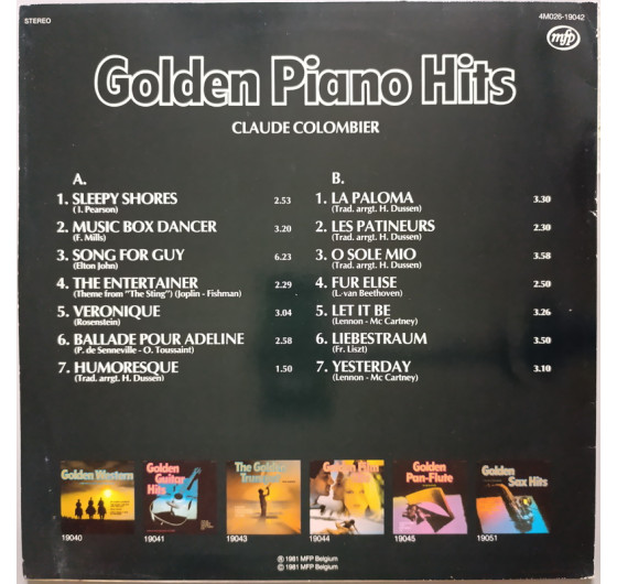 Claude Colombier - Golden Piano Hits