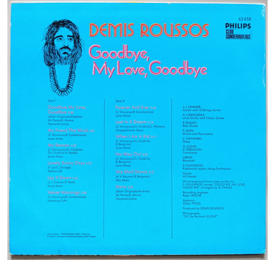 Demis Roussos - Goodbye, My Love, Goodbye