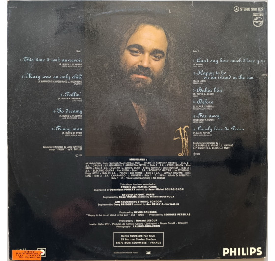 Demis Roussos - Happy To Be
