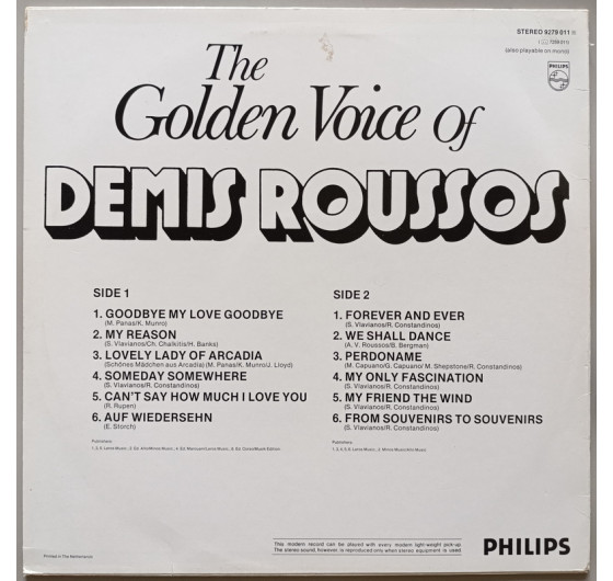 Demis Roussos - The Golden Voice Of