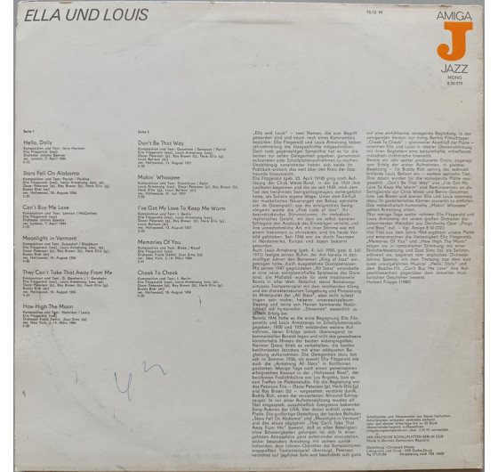 Ella Fitzgerald Und Louis Armstrong