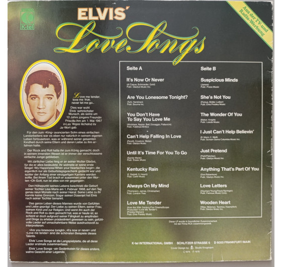 Elvis Presley - Love Songs