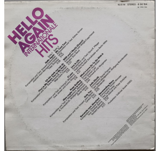 Hello Again - Internationale Hits