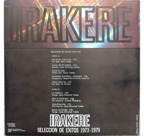 Irakere - Volumen 2 Seleccion De Exitos 1973-1979