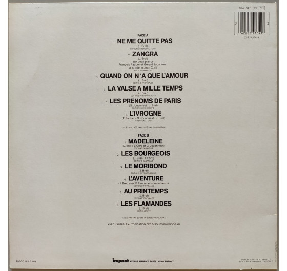 Jacques Brel - Programme Plus