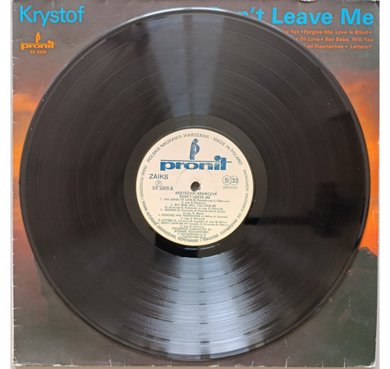 Krzysztof Krawczyk - Don't Leave Meb