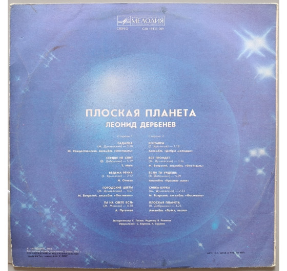Леонид Дербенев - Плоская планета