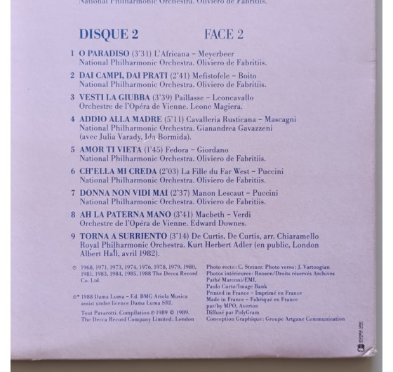 Luciano Pavarotti - Tout Pavarotti (2 LP)