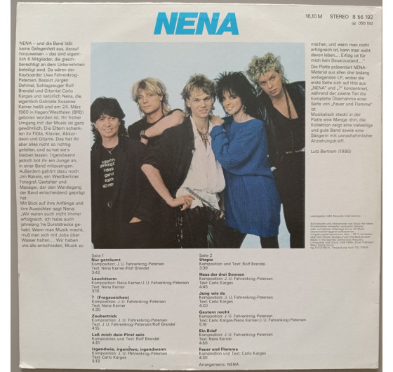 Nena - Nur Getraumt
