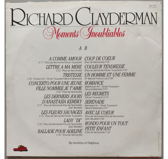 Richard Clayderman - Moments Inoubliables