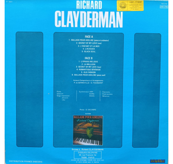 Richard Clayderman - Ballade Pour Adeline
