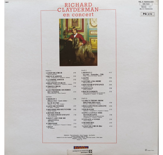 Richard Clayderman - En Concert (2 LP)