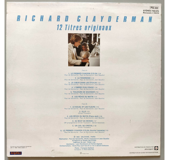 Richard Clayderman - Le Premier Chagrin D Elsa