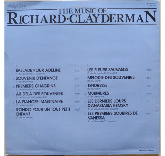 Richard Clayderman - The Music Of