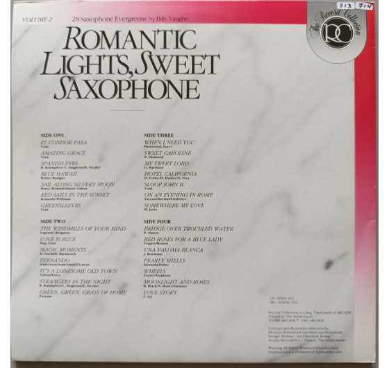 Romantic Lights - Sweet Saxophone (2 LP)