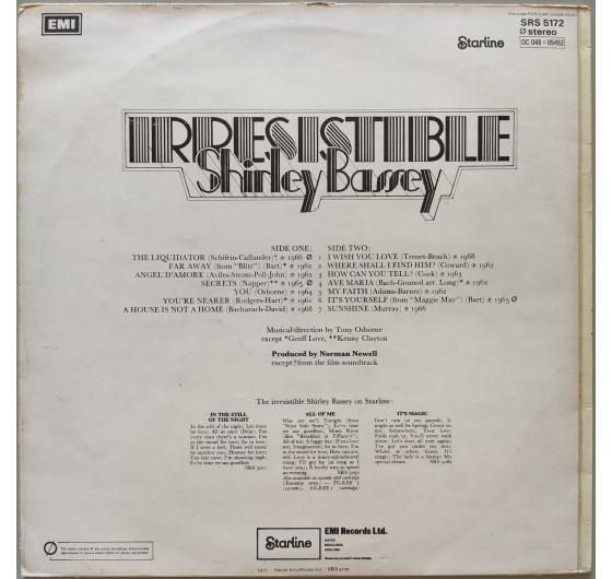Shirley Bassey - Irresistible