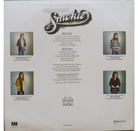 Smokie - Greatest Hits (Балкантон)