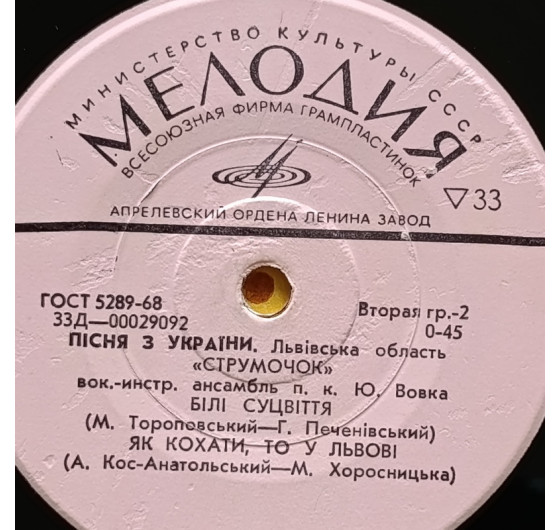 Струмочок - Пісня з України (миньон 7)