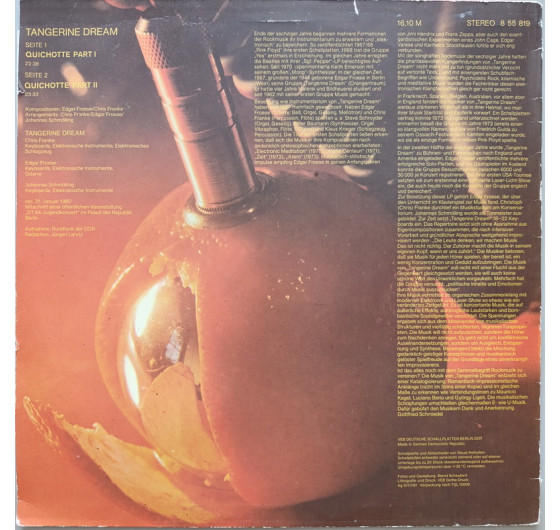 Tangerine Dream - Quichotte