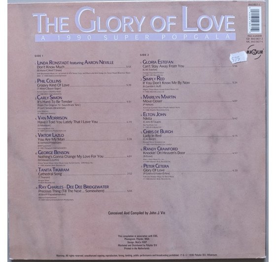 The Glory Of Love - A 1990 Super Popgala