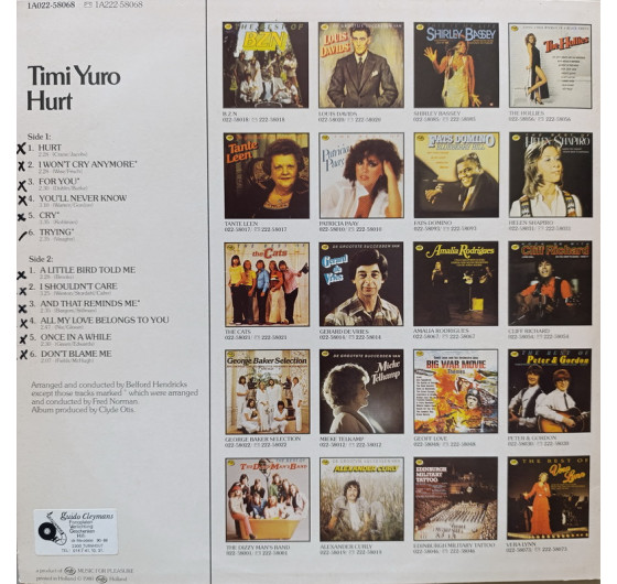 Timi Yuro - Hurt (MFP)
