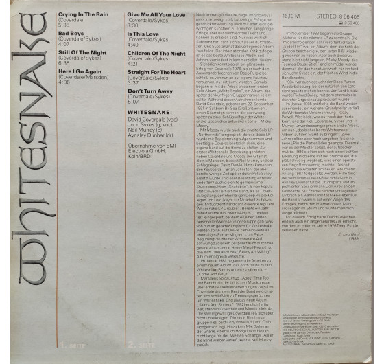 Whitesnake - Whitesnake (Germany)